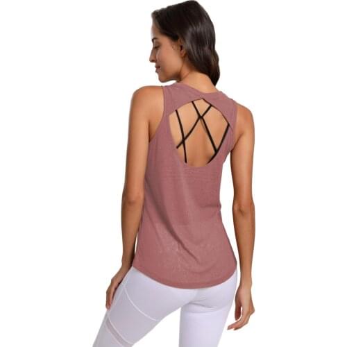 New Sleeveless Womens Yoga Tops and Blouses Sports Backless Running Vest Top Tank Quick Dry Fitness T-shirt Gym Clothing Female