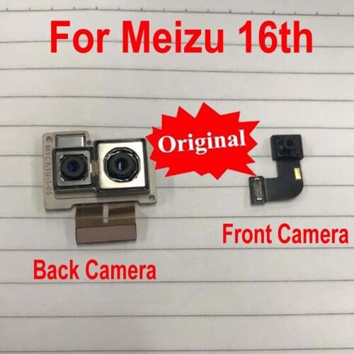 Original Best Working Small Facing Front Camera For Meizu 16th 16 M882Q M882H Big Main Rear Back Camera Flex Cable Phone parts