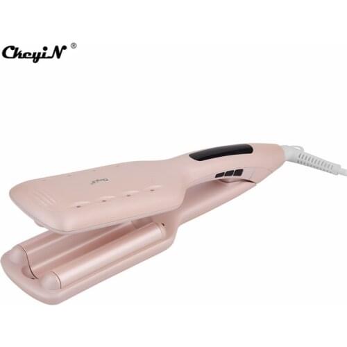 110V-240V Professional Hair Curler Ceramics Curling Iron Adjustable Temperature 3 Barrels Egg Rolls Fashion Hair Styling Tool 37
