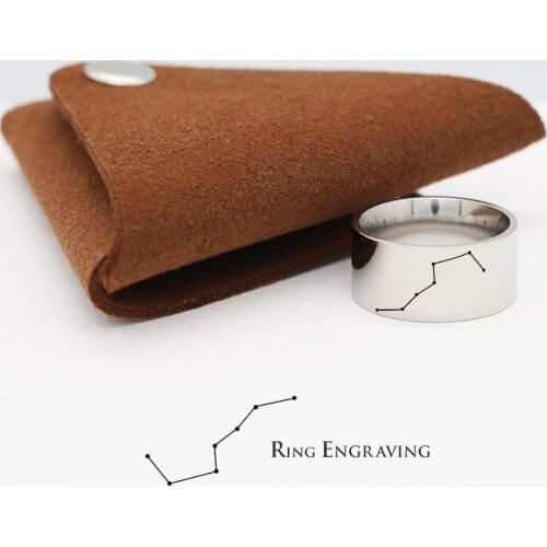 Custom The PloughRings Personalized Stainless Steel Ring Gift For friend Engraved Lover Jewelry