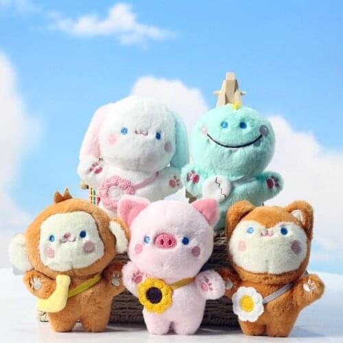 Popular Creative Cartoons animals carry bags pendant bag Decorate Exquisite Keychain good quality Soothing doll christmase gift