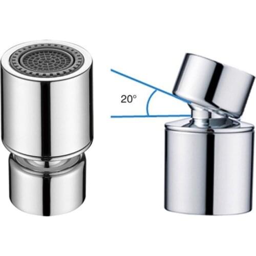 Durable Large Angle All Copper Faucet Splash Proof Head Universal Bubbler 20 ° Universal Frother Foaming Soft Water ABS Body