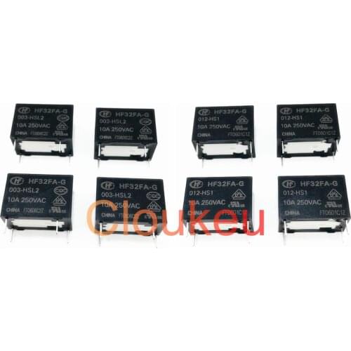 Relay HF32FA-G-003 005 012 024-HSL1 HSL2 3V 5V 12V 24V 10A 4pin