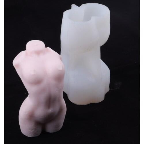 DIY Large Female Body Candle Silicone Mold Crystal Epoxy Resin Molud Soaps Candle Cake Decoration Tool