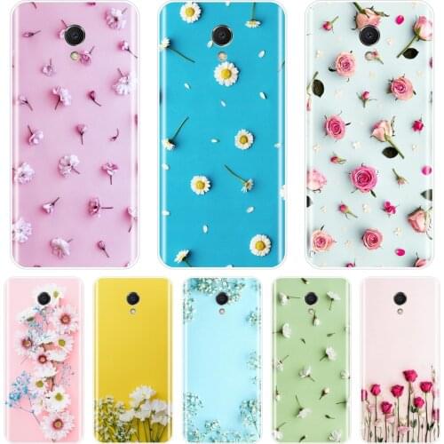 Rose Flower Floral Back Cover For Meizu M6 M6S M6T M5 M5C M5S M3 M3S M2 Soft Silicone Phone Case For Meizu M6 M5 M3 M2 Note Case