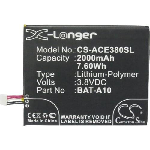Cameron Sino BAT-A10 for Acer E380, Liquid E3, Liquid Z5, Liquid Z5 Duo, V380, Z150, Z150 Duo