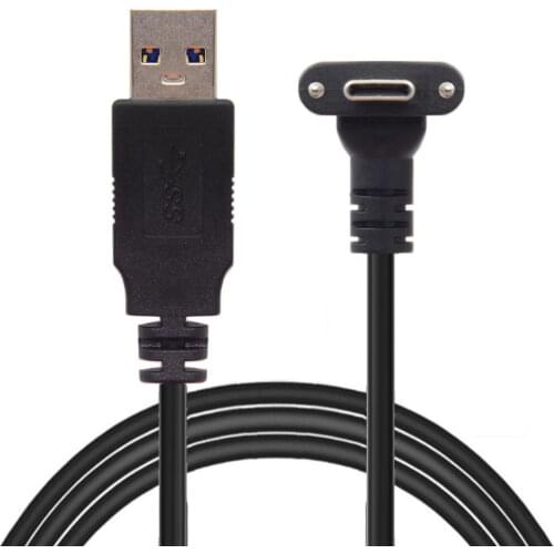 Standard USB3.0 Data Cable to Fit for Oculus Link VR USB 3.1 Type-C Dual Screw Locking
