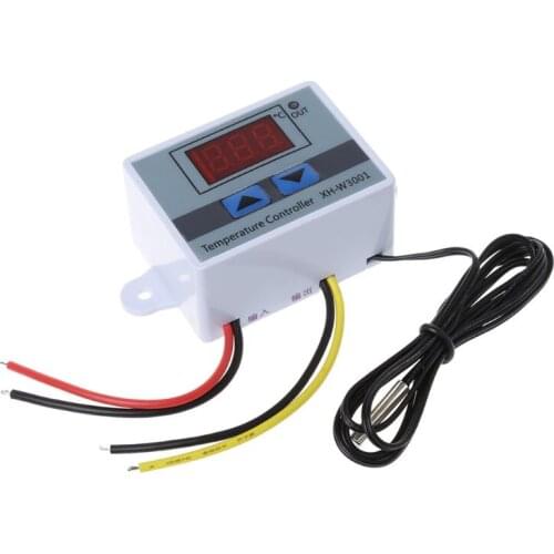 220V LED Digital Temperature Controller 10A Thermostat Control Switch Probe New