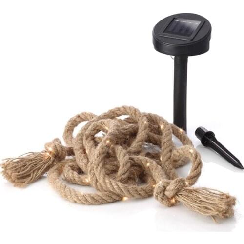 LED Light String Solar Cell Lights Is Suitable Atmosphere Decoration Outdoor Lighting Party For Camping Garden Fence Twine Lamp