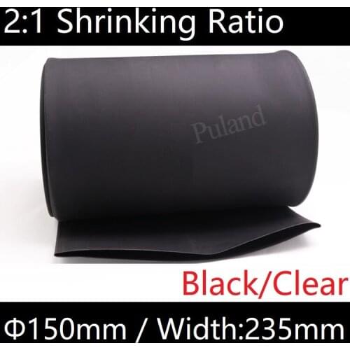 Dia 150mm (Width 235mm) Heat Shrink Tube 2:1 Polyolefin Thermal Cable Sleeve Insulated Wire Protector Wrap DIY Connector Repair