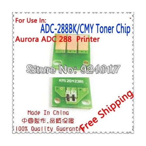 Toner Chip For Aurora ADC288 ADC368 Color Copier,For Aurora ADC-288 ADC-368 ADDR368CMYK Toner Chip,For Aurora ADC 288 368 Toner