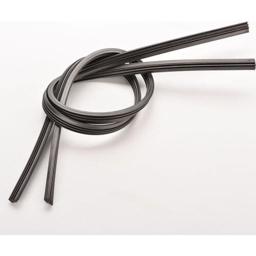 2Pcs 26'' /24'' Auto Car Bus Rubber Universal Bracketless Frameless Windshield Wiper Wash Blade Refill Soft Replacement 6mm