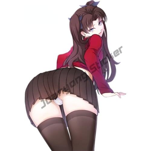 3D Sexy Girl Anime Fate Stay Night Sexy Beauty Vinyl Car Sticker Racing Bumper Truck Yacht Window Waterproof Decal KK13x9cm