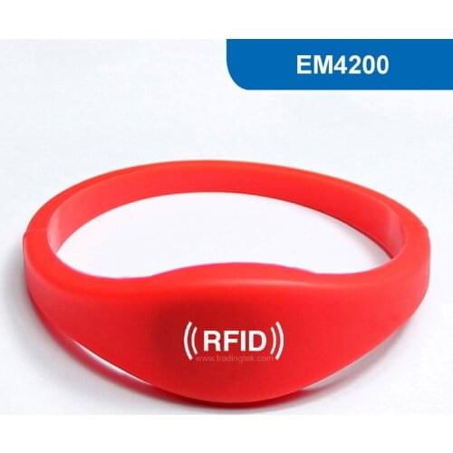 WB03 RFID wristband Silicone wristband RFID Bracelet tag ID Tag Access key card 125KHz with EM4200 Chip