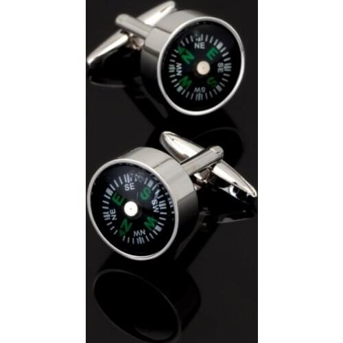 XK536 Mens shirts Cufflinks compass Cufflinks senior process 3 double sale free shipping