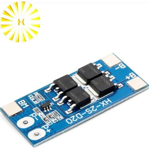 2S 7.4V18650 lithium battery protection board 8.4V 13A operating current 20A current limiting Connector
