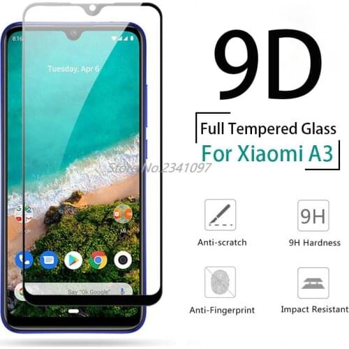 Protective Glass Case for Xiaomi Mi A3 Screen Protector On Xiaomi Mi A3 Mia3 A 3 3a Phone Tempered Glass Safety Film Glass Case