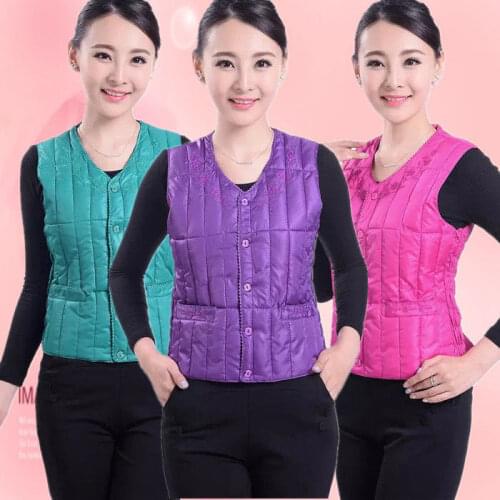 Woman Jacket Vest Tree Cotton Ladies Cotton Vest Casual Loose Comfortable Vest Close-Fitting Chaleco Mujer