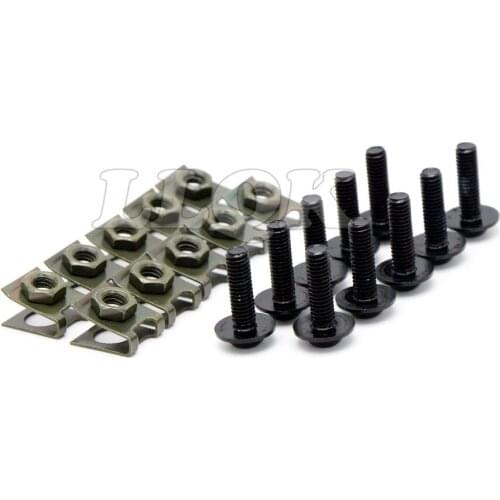 10pcs 6mm CNC Motorcycle Fairing body work Bolts Screws For BMW F650GS 2008 - 2012 Ducati Monster S4/Monster S4R 2001-2006