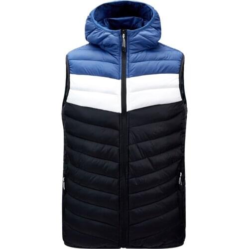 2020 Brand Men Warm Vest Jacket Autumn Warm Sleeveless Jacket Male Winter Casual Waistcoat Men Hooded Vest Plus Size Veste Homme