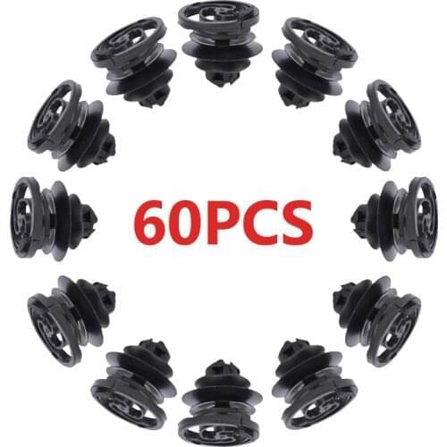 60PCS Mini Door Trim Panel Retainer Clip Fasteners 3B0-868-243 for For VW Golf Jetta Mk4 Passat B5 Fits Into 10mm Hole