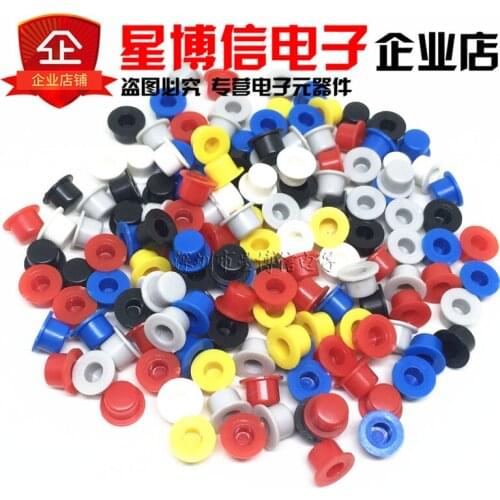 MIX 7 Color Key hole cap A101 / outer diameter 5.5 / High 4.5 / Inner hole 3.4 fit for 6x6 6*6 Tact Switch 200pcs
