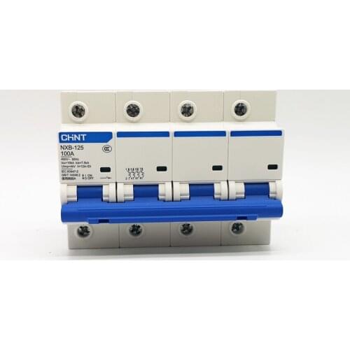 CHINT Moulded Case Circuit Breaker NXB-125 4P C63A 80A 100A 125A Circuit Breaker