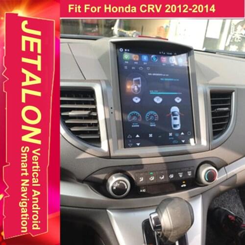 For HONDA CR-V CRV 2014 Tesla Radio Android 10 Stereo GPS Car Multimedia Audio Player With 4G Lte Network Navigation IPS SCREEN