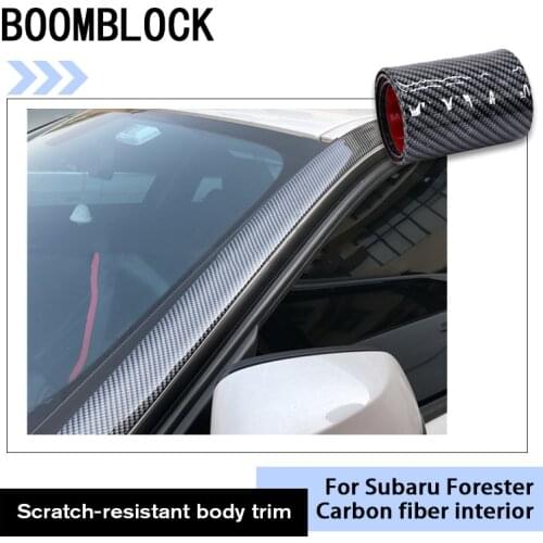 Car Styling Universal 5D Carbon Fiber Rubber Car Door Sill Protector Stickers for BMW F10 E46 E39 E60 X5 Mercede Benz W204 Audi