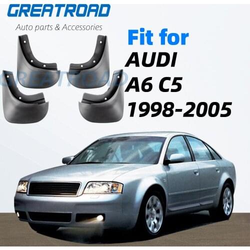 MUD FLAPS FOR AUDI A6 C5 SEDAN 1998~2005 2004 2003 2002 2001 2000 1999 MUD FLAPS SPLASH GUARDS MUDGUARDS ACCESSORIES