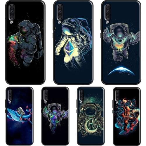 Space Astronaut Case For Samsung A32 A52 A72 A12 A42 A20S A30S A40 A50 A70 A21S A11 A31 A41 A51 A71 Cover