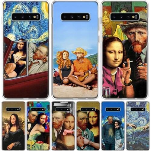 Van Gogh Mona Lisa Funny Art Phone Case For Samsung Galaxy A50 A70 A30S A51 A71 A10 A20E A40 A90 A20S M30S A6 A7 A8 A9 Plus Coqu