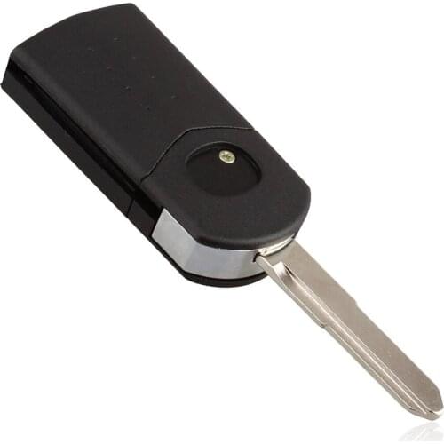 1pc Professional Durable Black 3 Buttons Remote Key Shell Case Cover with Blade Replacement Car Accessories