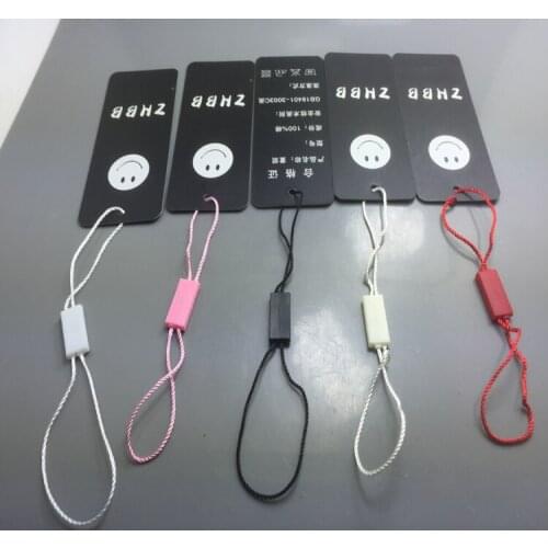 Black/ red/ pink/beige/ white cords for Paper Tags ropes Garment Hang tag strings for t shirt 2017 New