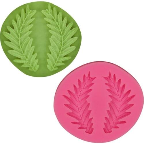 Seaweed Leaf Shape Silicone Molds For 3D Crafts Fondant Cake Tool Cupcake Decorating Tools Sugarpaste Craft Bakeware
