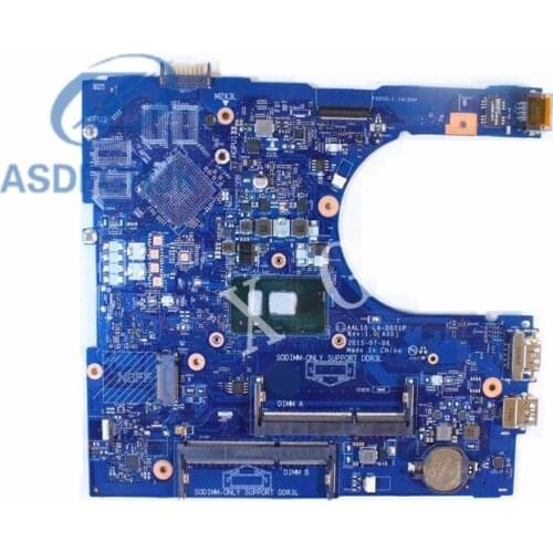 Laptop Motherboard AAL15 LA-D071P for Dell for Inspiron 5559 Motherboard RV4XN 0RV4XN CN-0RV4XN i7-6500U DDR3L 100% Test OK