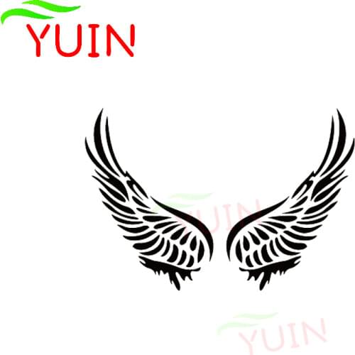 Cute Funny Beautiful Angel Wings Car Sticker Art Decals Motorcycle Cars Accessories Fashion Personality Body Decoration Decal
