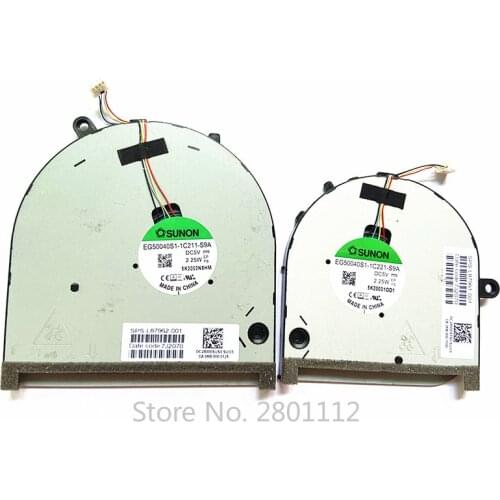 New CPU Cooling Cooler Fan for HP ENVY 17m-CG TPN-C146 Fan L87962 L87961-001 Laptop Cooling