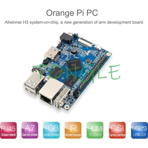 Orange Pi Orangepi Pc Open Source Development Board Quanzhi H3 Orange Pie Android Linux 4-core 1.6G 1GDDR