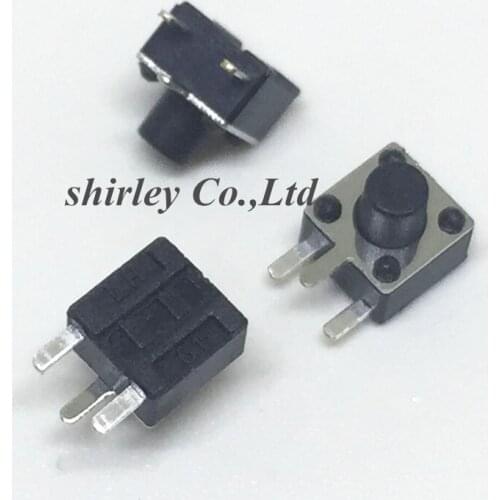 Free shiiping 1000pcs 4.5*4.5*5 Push Button Switch Pin / Side 3Foot Micro Switches Factory Sale 4.5X4.5X5MM