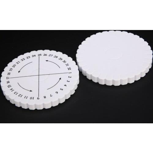 2pcs/set 10cm Round Kumihimo Beading Cord Disc Disk Braiding Plate DIY Braided Plate Jewelry Knitting Tools