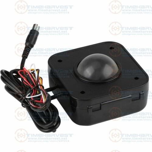 Illuminated 4.5cm Round LED Trackball Mouse PS/2 port 2.25 Inch LED Arcade Game Trackball PS/2 Connection for PC & Raspberry Pi