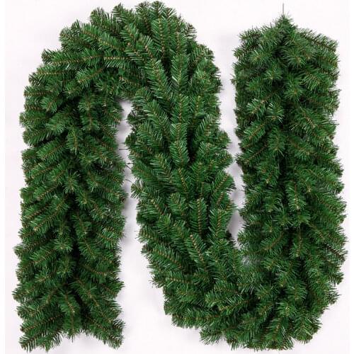 Christmas Rattan 2.7m PVC Encrypted Christmas Cane Garland Hotel Supermarket Decoration Props Christmas Decorations