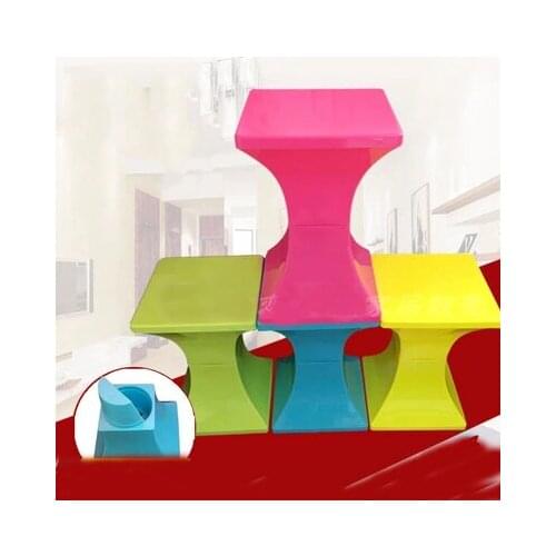 Makeup Stool Small Square Plastic Stool Chair Special Offer Fashion Home High Stool Creative Dining Table Stool Modern Min