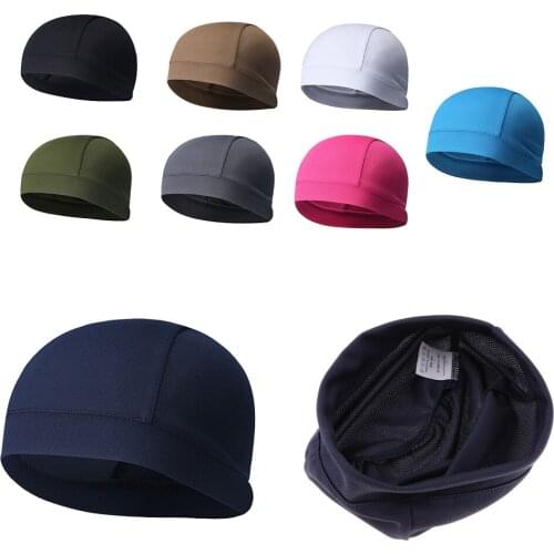 Adults Unisex Soft Cycling Caps Under Helmet Liner Riding Cap Outdoor Sports Cycling Bicycle Skull Hat, 8 Colors for Choose