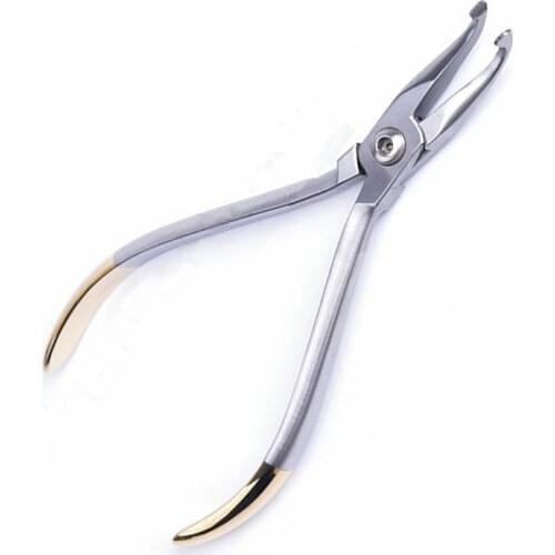 Dental Orthodontic Wire Holder How Utility Plier 12.5cm Curved Tip Instrument dentist equipment