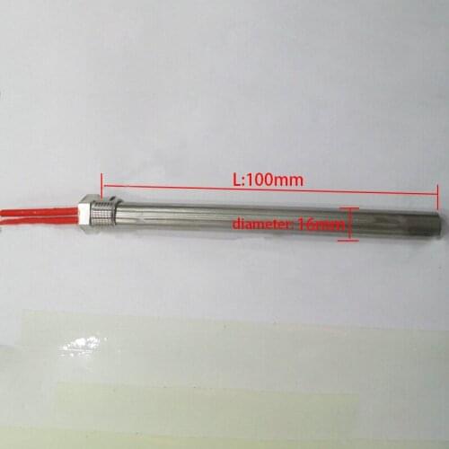 1pc electric heating tube for liquids factories pool industries threaded cartridge heater heating elements 12/24V 50/200W