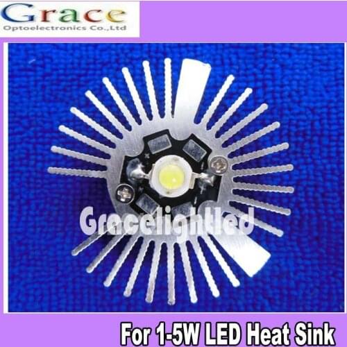 10pcs 47*19mm Round Oxidation Sunflower Aluminum Heatsink for 1W/3W/5W LED Lamp
