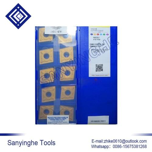 Free shipping high quality sanyinghe 10pcs/lots YBC251 CNMG190608-DR cnc carbide turning inserts cnc blade lathe turning tool