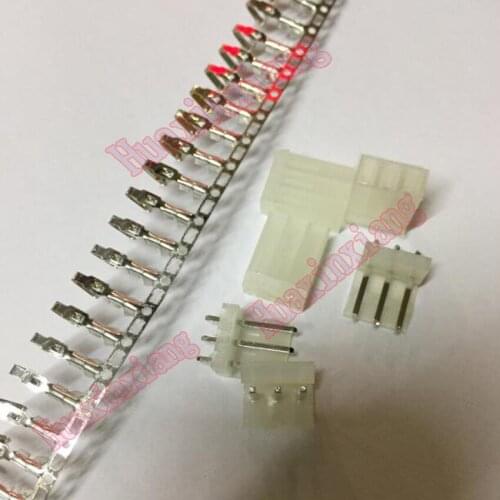 50Set/Lot CH3.96 Terminal Connector 3.96mm 2P/3P/4P/5P/6P/7P/8P/9P/10P/11P/12P ( Terminal + Pin header + Housing )